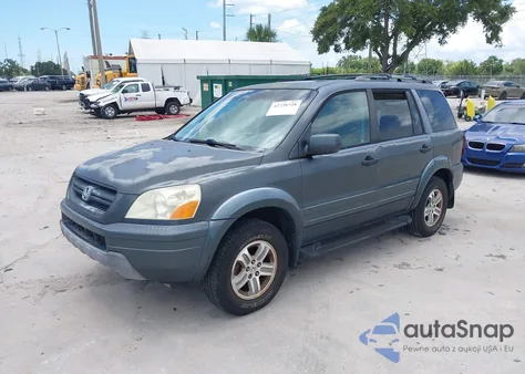 2005 Honda Pilot Ex-L from USA, damaged, VIN 2HKYF18735H564616